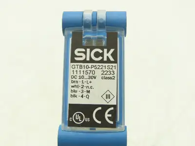 Sick GTB10-P5221S21 Photoelectric Proximity Sensor 20-1200mm Sensing Range