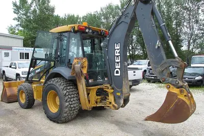 Used 2014 JOHN DEERE 410 K Backhoe Loaders Manitoba CA | Conquest Truck & Auto Sales #1421337