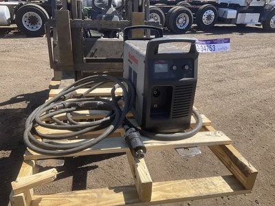 Hypertherm Powermax 65 plasma cutter, 200-480 volt 3 phase electric, has torch lead but not the grou...