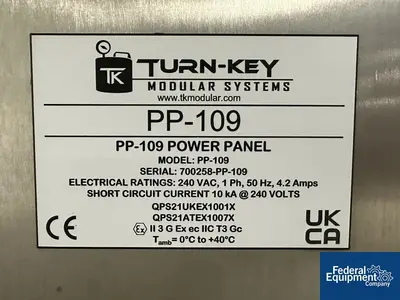 NEW Turn-Key Modular Systems (TKMS) Turn-Key Modular Systems (TKMS) Stainless Steel Tangential Flow Filtration Skid