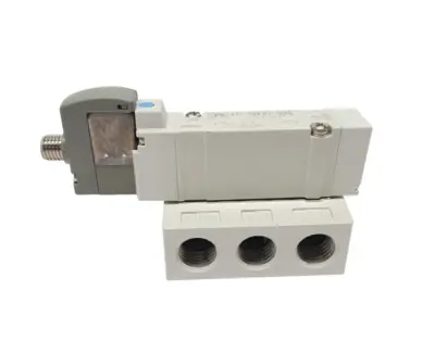 SY5140-5WOU-02T | SMC  Base Mount Solenoid Valve 5-Port 2-Position 1/4" NPT 24VDC - New