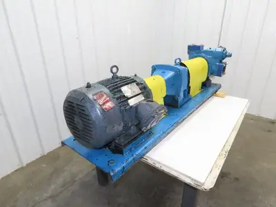 Blackmer XLW3F 3" Sliding Vane Pump Positive Displacement 7.5Hp 230/460V RH