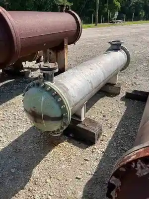 350 sq ft patterson-kelley stainless steel shell & tube heat exchanger