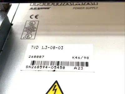 TVD 1.3-08-03 | Indramat  AC Servo Power Supply Module 7.5kW - Used