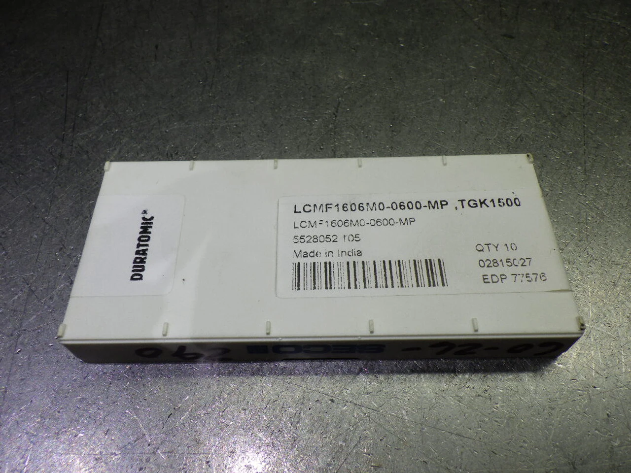 SECO Carbide Grooving Inserts QTY10 LCMF1606M0-0600-MP TGK1500 (LOC972B)