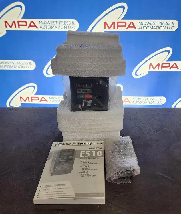 New | in-Stock TECO WESTINGHOUSE E510-401-H3-U Variable Speed Drives Michigan US | Midwest Press and Automation #914376