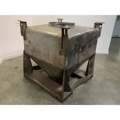 Used 1000 Liter (35 cu. Ft) IBC Matcon Stainless Steel Portable Tote Bin