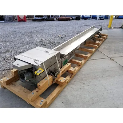 Used FMC Stainless Steel Vibrating Conveyor 18" X 13' long