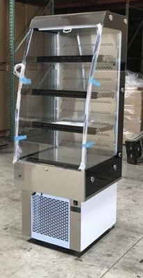 171-0027 24” Open Air Curtain Self Contained Refrigerated Cooler Merchandiser