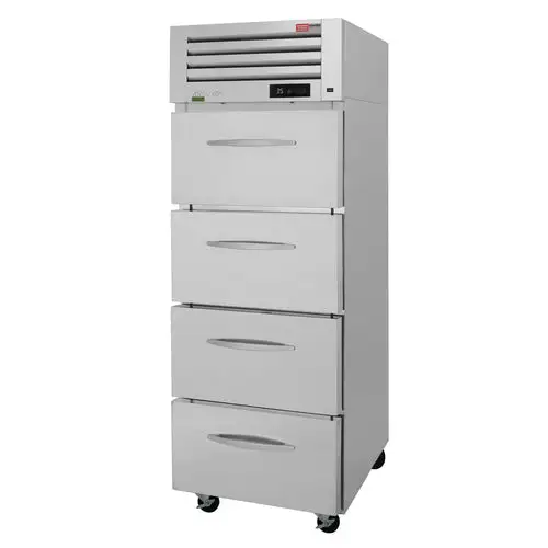 Turbo Air PRO-26R-D4-N 28 3/4" One Section Reach In Refrigerator - (4) Solid Drawers, 115v