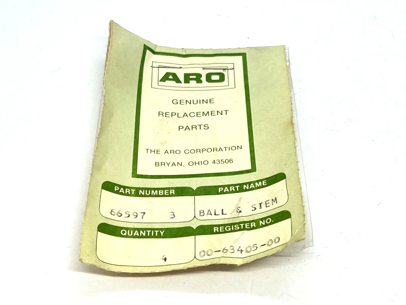 66597-3 | ARO  Ball & Stem ASM LOT OF 4 - New
