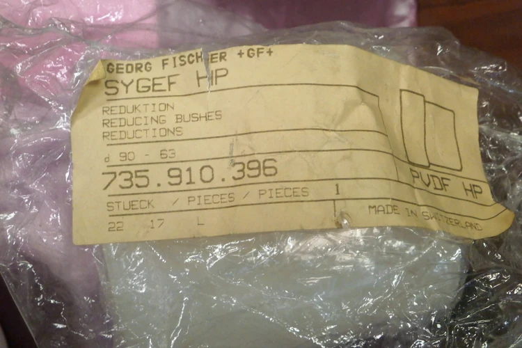 New | in-Stock George  Fischer George  Fischer 735.910.396 PVDF HP D90-63 REDUCIN Medical Equipment - Other Arizona US | ASSET CONVERSION SPECIALISTS, INC. #306976