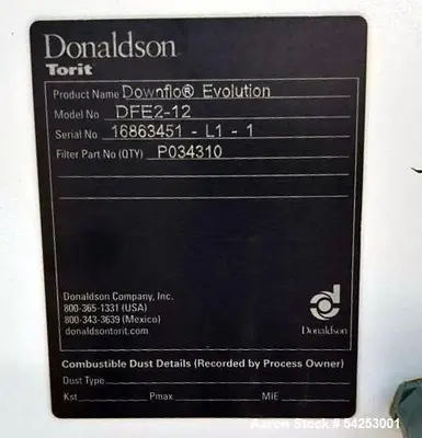 Buy Used Donaldson Torit DFE2-12 Dust Collector – 3,048 Sq. Ft. Filter Area