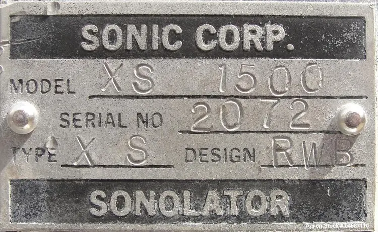Used SONIC XS-1500 Homogenizers Illinois US | Aaron Equipment #1515573