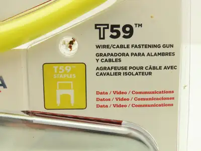 Arrow T59P Staple Gun for Wire/Cable Fasteners Data/Video/Communication Lot of 2