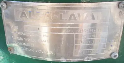 USED ALFA LAVAL MAB 204S-24-60