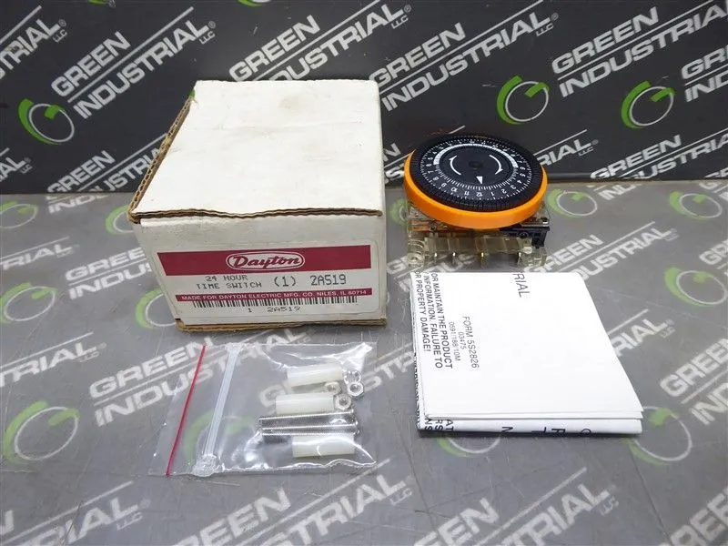 Dayton 2A519 24 Hour Time Switch 120VAC New