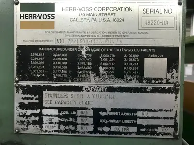 Used 1997 HERRVOSS _UNKNOWN_ Cut To Length Lines Ohio US | HGR 24 #1415124