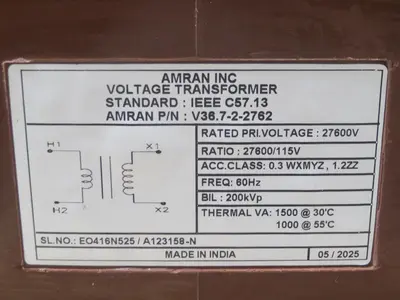 New | in-Stock AMRAN V36.7-2-2762 Transformers Texas US | Aucto #1307106