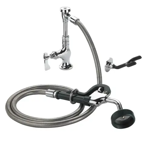 Krowne 19-203L 10 1/2"H Deck Mount Pre Rinse Faucet - 1 3/5 GPM, Base with Nozzle