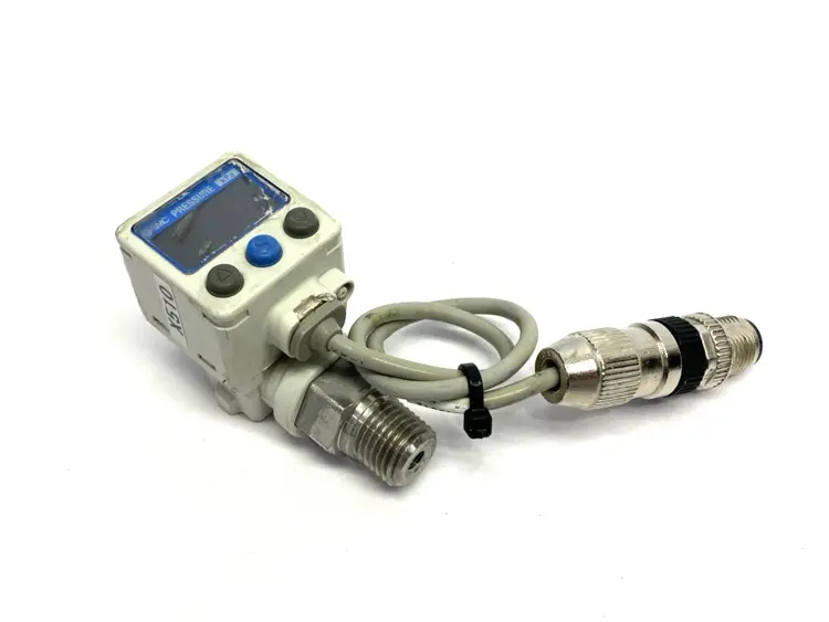 Used SMC Digital Pressure Switch 1/4" DAMAGED & MISSING BRACKET Pressure Switches Michigan US | Maverick Industrial Sales #1398890