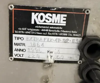 1996 Kosme EXTRAFIX 4T-S2-E3 Packaging Equipment | Global Machine Brokers, LLC (6)