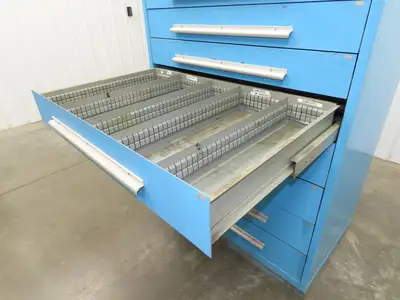 Nu-Era Modular Tool Storage Cabinet 8 Drawer 45x28x61" Stanley Vidmar Lista
