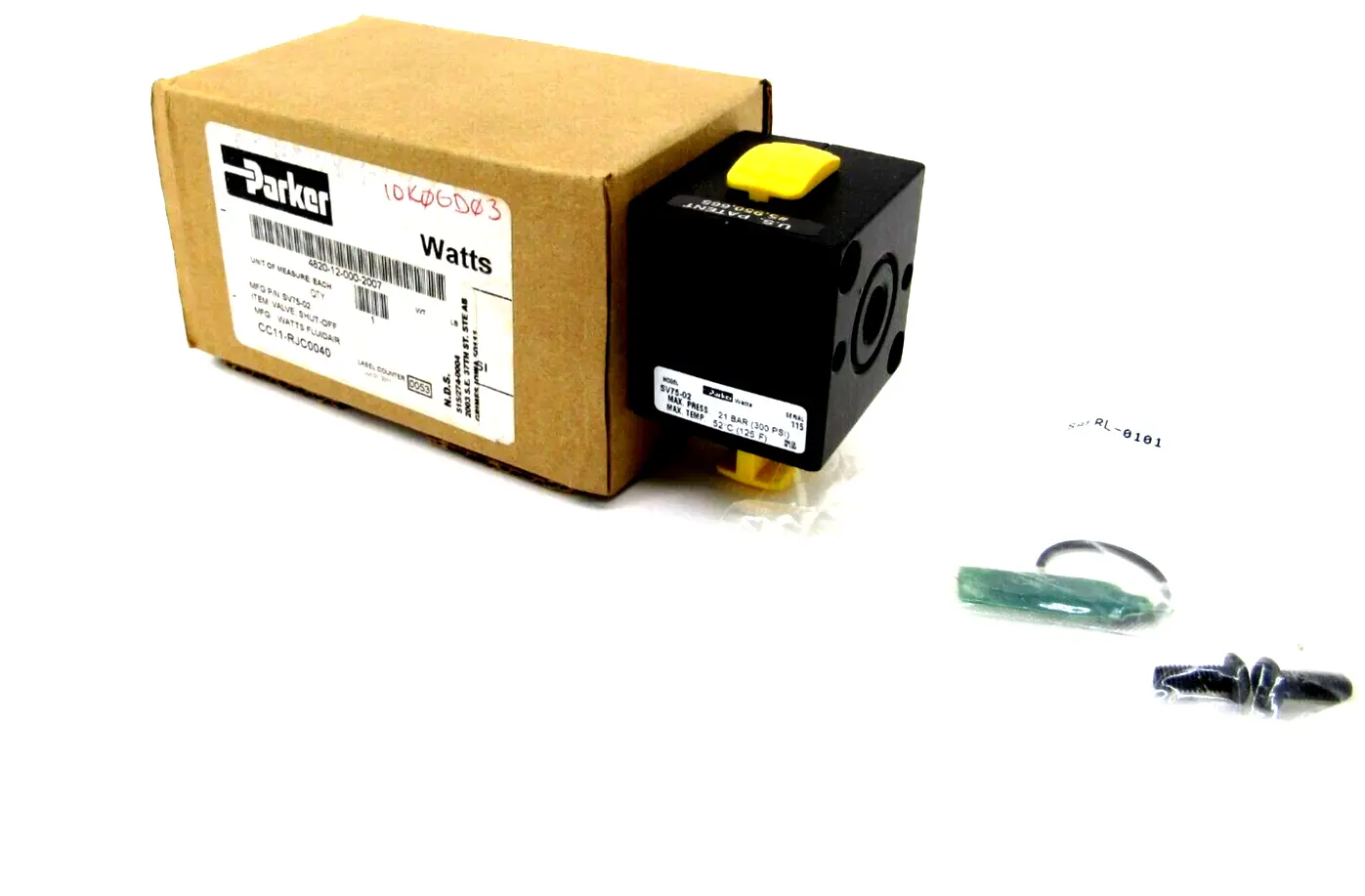 NEW PARKER SV75-02 VALVE SHUT OFF SV7502