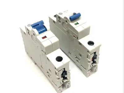 USED ALLEN-BRADLEY MCB 1P 4A TYPE C 277VAC 48VDC LOT OF 2