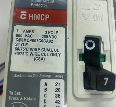 Used CUTLER-HAMMER HMCP007C0CA02 Miscellaneous Equipment (Electrical & Power) | Surplus Asset Holdings #1203350
