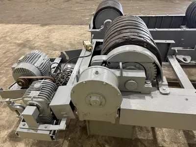 120 TON (240,000 LBS) RANSOME PANDJIRIS POWERED TANK TURNING ROLLS, POWER & IDLER: STOCK #23144
