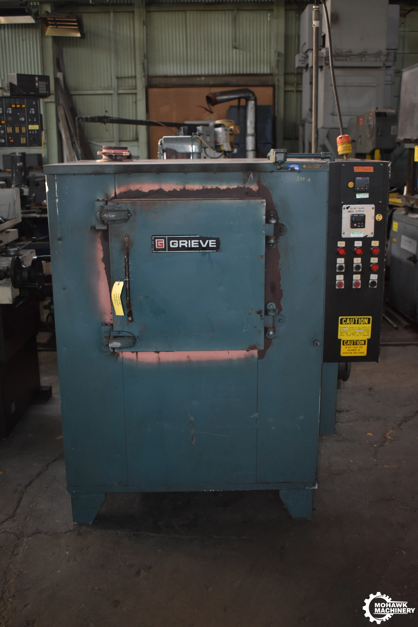 850-DEGREE GRIEVE "HA-850" HEAVY-DUTY ELECTRIC CABINET OVEN - 20” X 20” X 20” WORK AREA - GRIEVE TEMPERATURE CONTROLLER