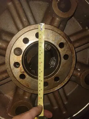 16'' 4-JAW LATHE CHUCK w/CAM LOCK DESIGN, 4'' THRU-HOLE, 4" THICK, FLAT BACK MNT