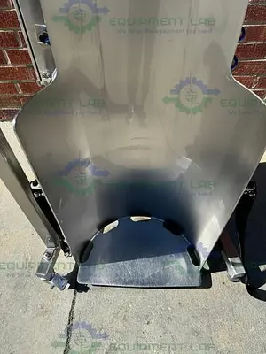 USED PALAMATIC PALPHARMA TIP AIR OPERATED PORTABLE DRUM TILTER / LIFT SWL 100 KG