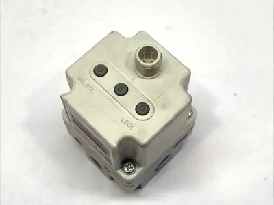 USED SMC ELECTRO-PNEUMATIC REGULATOR 0–0.9MPA 1/4" NPT 24V