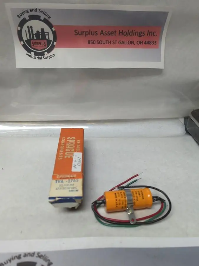 New | in-Stock SPRAGUE TVA-2765 Miscellaneous Equipment (Electrical & Power) Ohio US | Surplus Asset Holdings #1209083