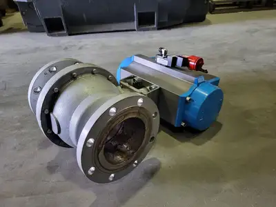 6" Flanged Ball Valve w/ Valbia 180 Actuator