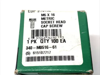 New | in-Stock Decorah Metric Socket Head Cap Screw M5 x 16mm BOX OF 100 Nuts & Screws Michigan US | Maverick Industrial Sales #1441668