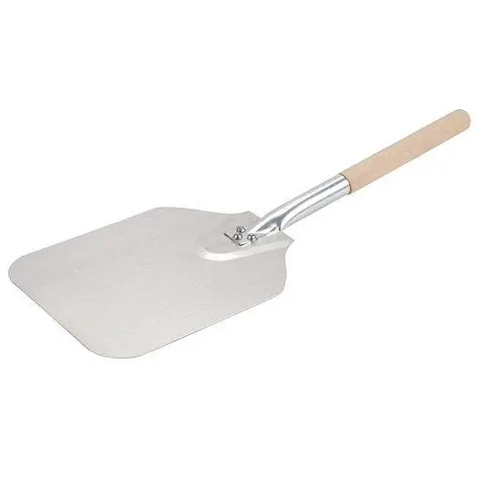 American Metalcraft 9" x 11" Aluminum Pizza Peel with 10" Wood Handle 2109