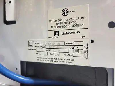 USED SQUARE D MODEL 6