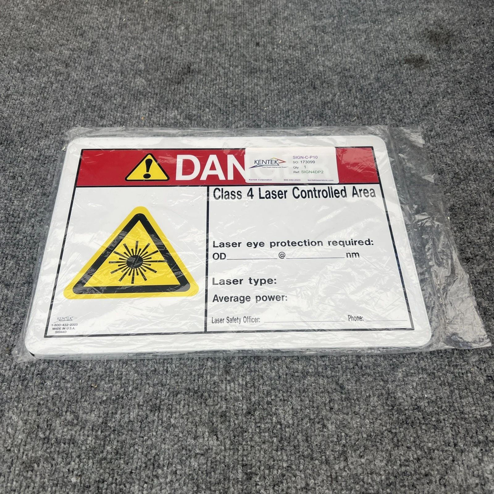 New | in-Stock Safety Decal Unlimited ENGRAVING 4 Safety Products (Other) California US | Davliegogo LLC #1706436