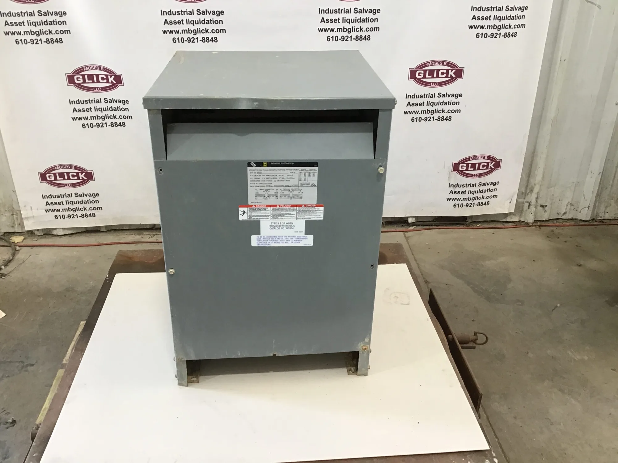 Square D 50S3H 50 KVA Transformer single Phase 240/480 LV 120/240