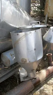 Hopper, S/st, 16" x 15", 13" Cone Bottom #S740139
