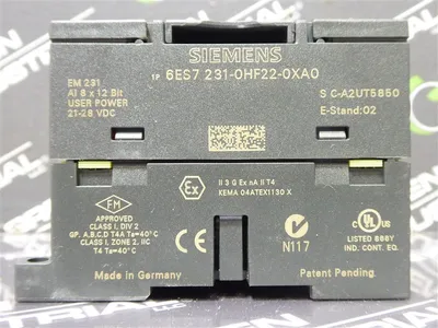 Siemens 6ES7 231-0HF22-0XA0 Simatic S7 Analog Input Module Used