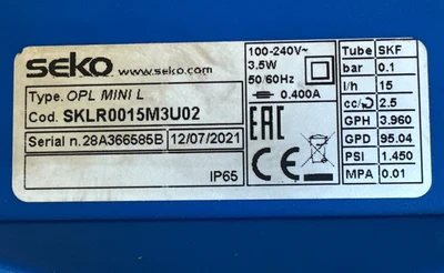 USED SEKO SKLR0015M3U01