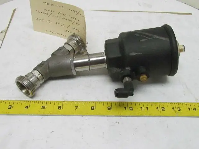 Asco E290A045 1/2" Stainless Steel Pressure Operated Angled Piston Type Valve
