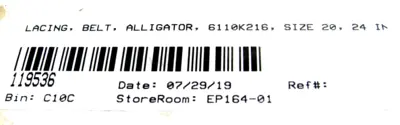 NEW FLEXCO ALLIGATOR 10135 BELT LACING 5/32"-3/16"
