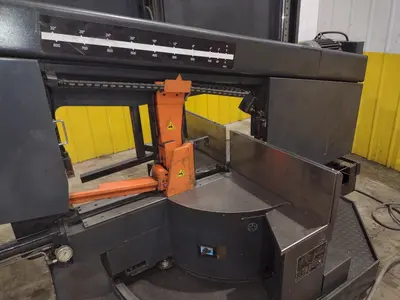16" X 28" COSEN MODEL #SH-710LDM HORIZONTAL 60° MITERING BAND SAW: STOCK #23643