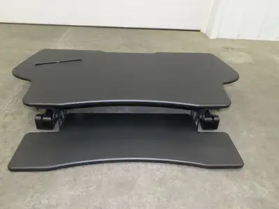 Mount-It! Sit Stand Desk XL 48" Wide Approx. 12" Infinitely Adjustable Height