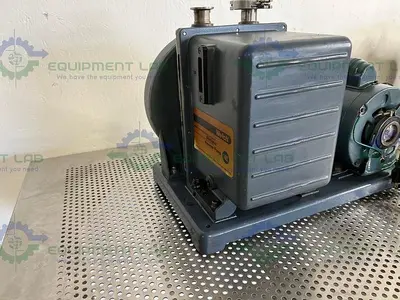 USED WELCH 1402 DUOSEAL BELT-DRIVEN ROTARY VANE VACUUM PUMP 115/230V